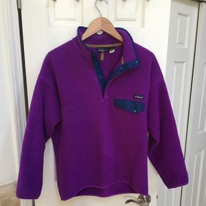 Vintage Patagonia Snap T Fleece Pullover Purple